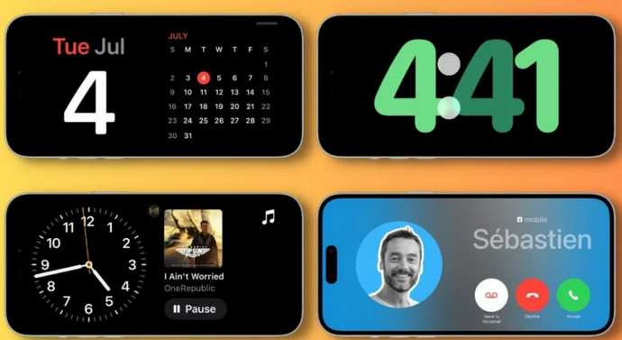 桓仁苹果手机维修分享iOS17横屏充电待机显示有什么好处 