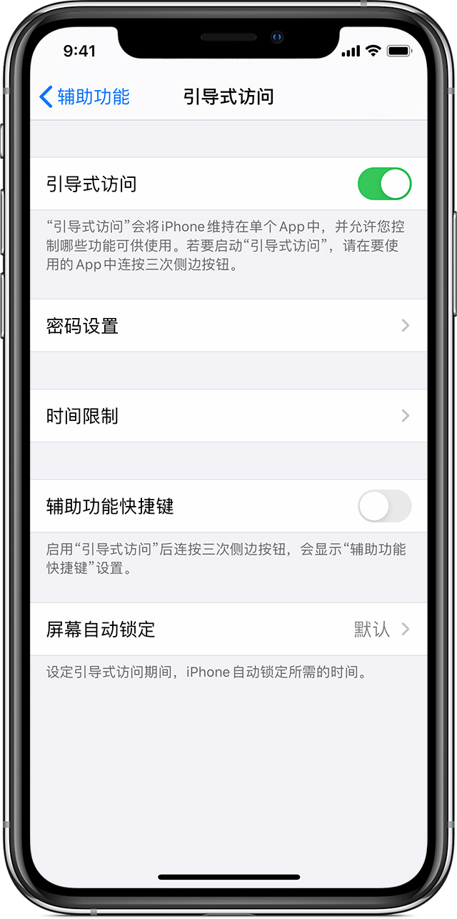 桓仁苹果手机维修分享如何在 iPhone 上退出引导式访问 