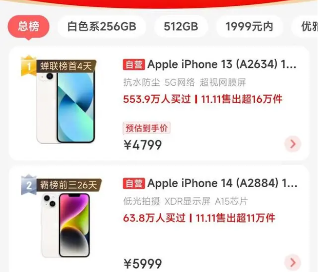 桓仁苹果14维修分享iPhone14配置不如同价位的安卓还能大卖 