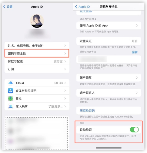 桓仁苹果手机维修分享iOS 16 自动验证功能开启方法 