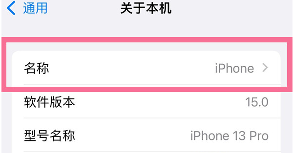 桓仁苹果13维修分享iPhone 13热点名字设置教程 